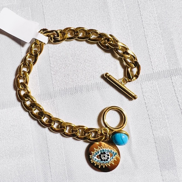 Non Tarnish Evil Eye Bracelet - Picture 1 of 1